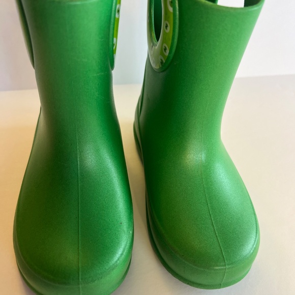 Okabashi Rain Boots Green with Monster Eye Toddler 10 - Picture 4 of 7